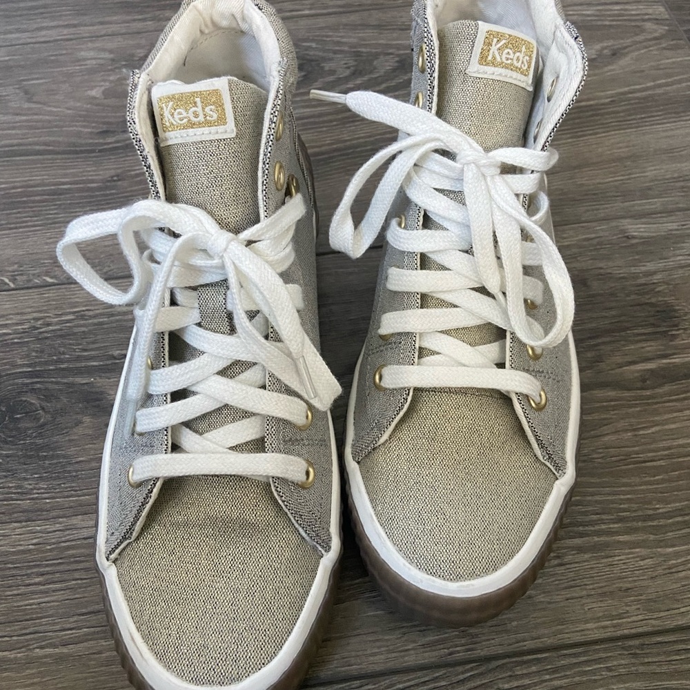 Keds Women's High-Top Sneakers in White and Black
